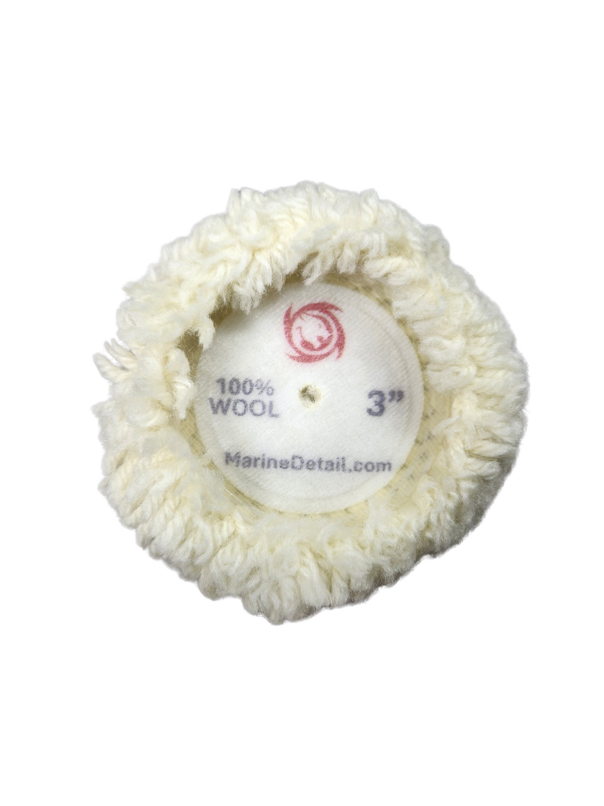 3” 100% Wool Pad - Single-Sided (Cutting) - Professional Series (White)