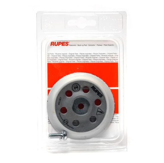 Random Orbital Backing Plate - 75mm/3" Hook and Loop - M6 Bolt Included