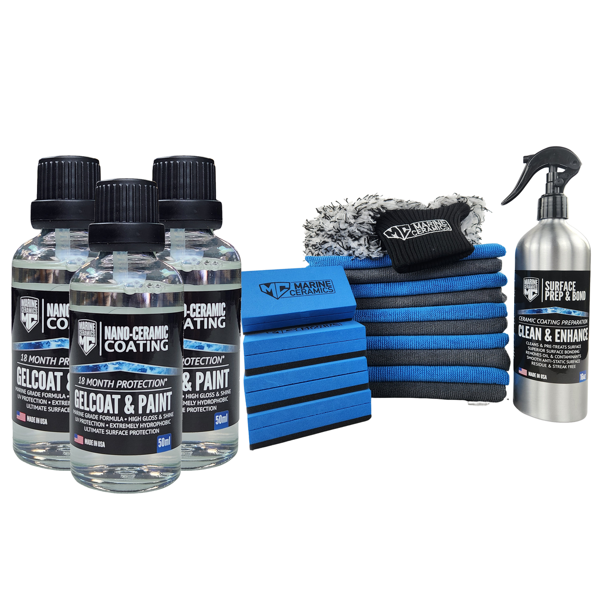 Gelcoat & Paint / 18-Month Protection - BUNDLE (Premium Ceramic Coating)