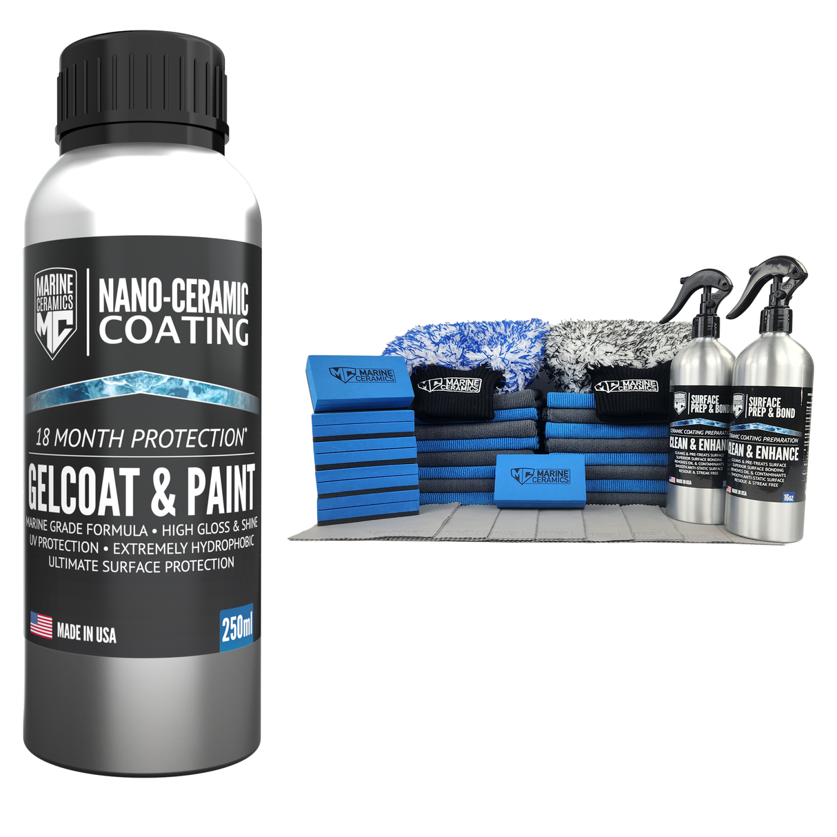 Gelcoat & Paint / 18-Month Protection - BUNDLE (Premium Ceramic Coating)