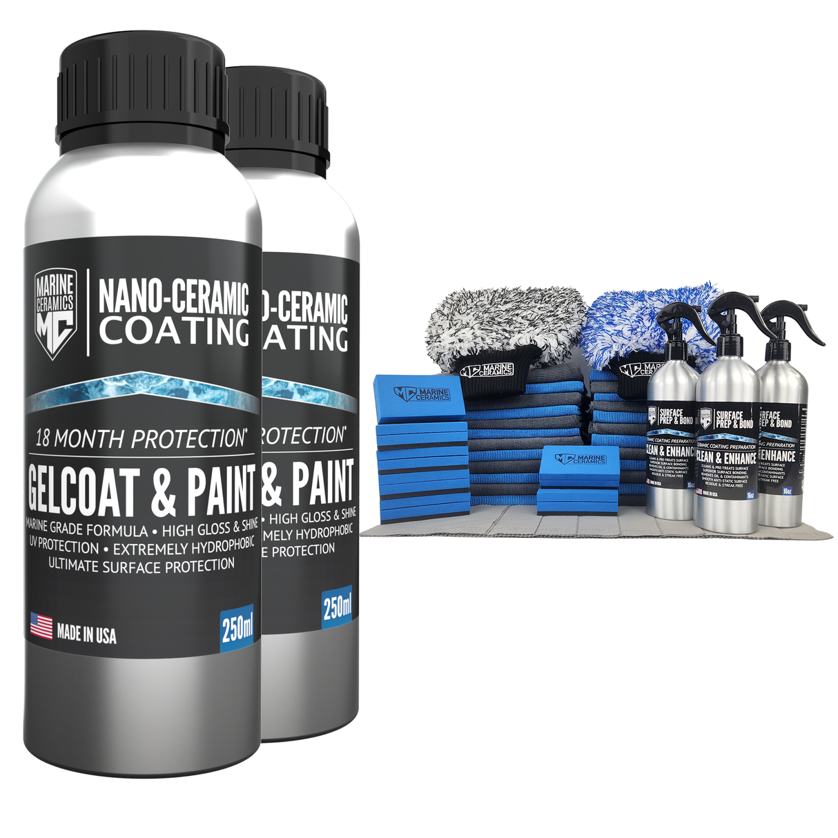 Gelcoat & Paint / 18-Month Protection - BUNDLE (Premium Ceramic Coating)