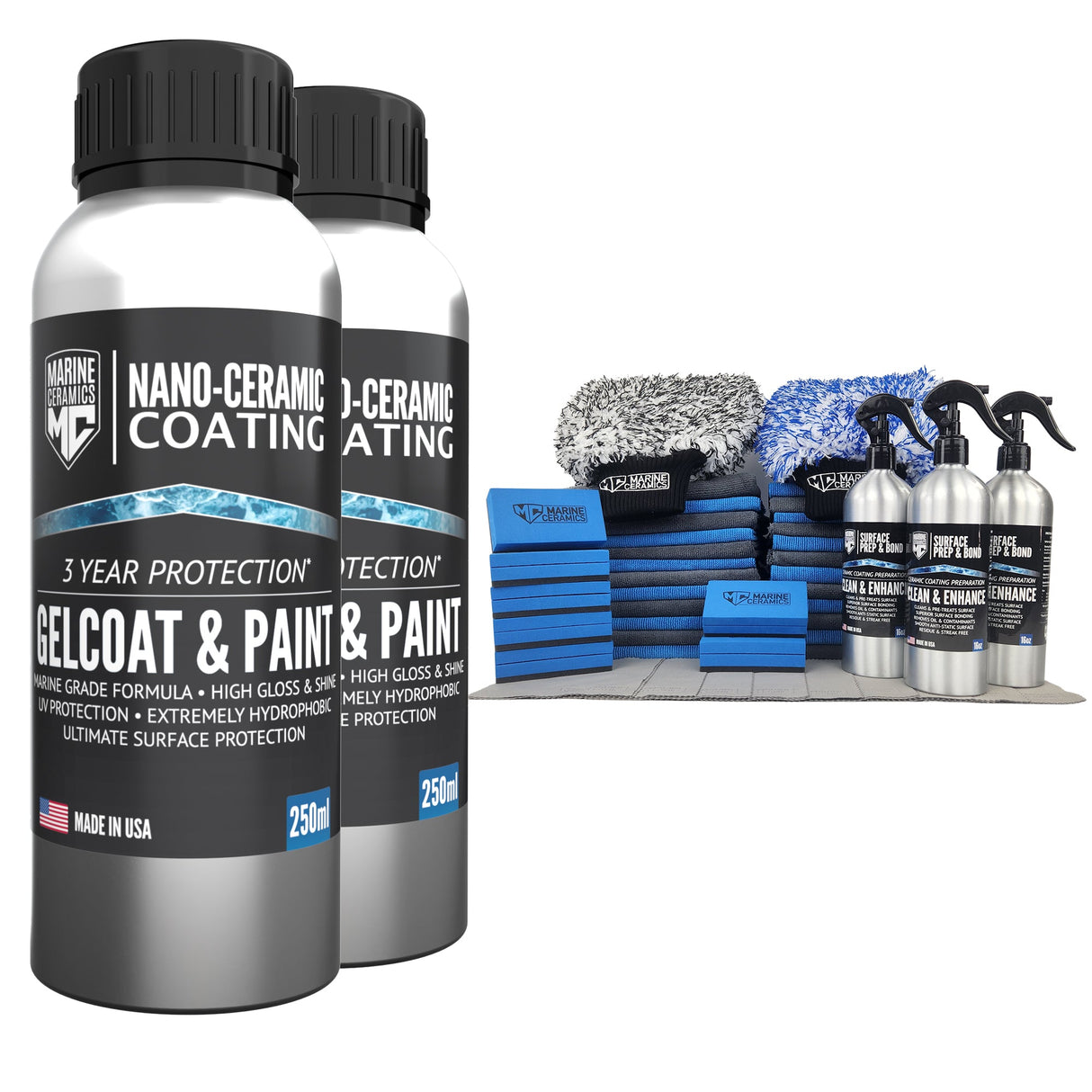 Gelcoat & Paint / 3-Year Protection -BUNDLE (Premium Ceramic Coating)