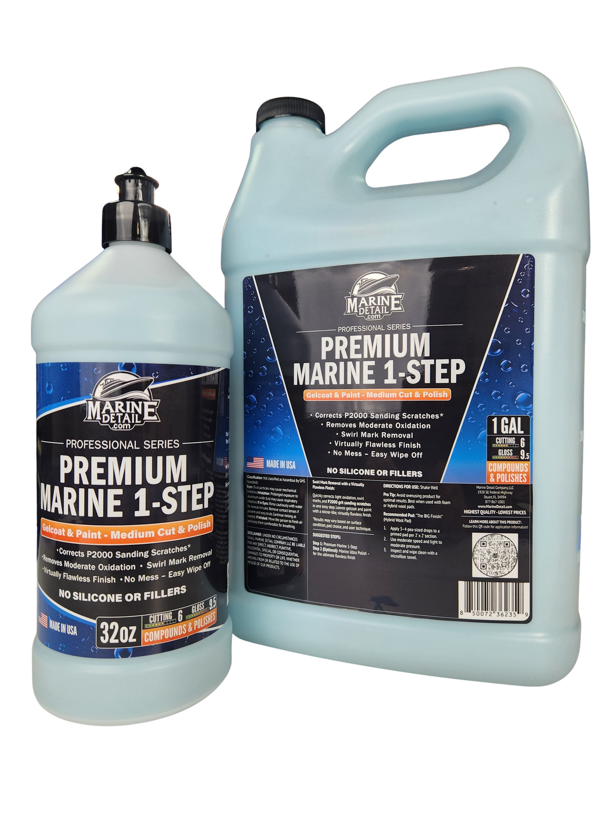 Premium Marine 1-Step - Medium Cut & Polish (Professional Series)