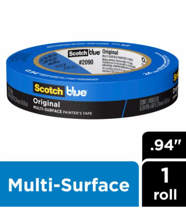 3M ScotchBlue™ Original Multi-Surface Painter's Tape #2090 - (Single roll)