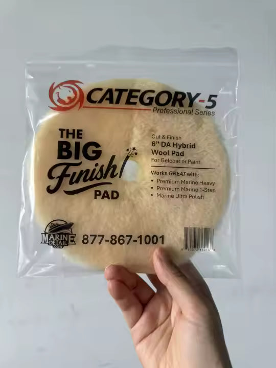 The BIG Finish!  Hybrid Wool Pad 6" (Professional Series)
