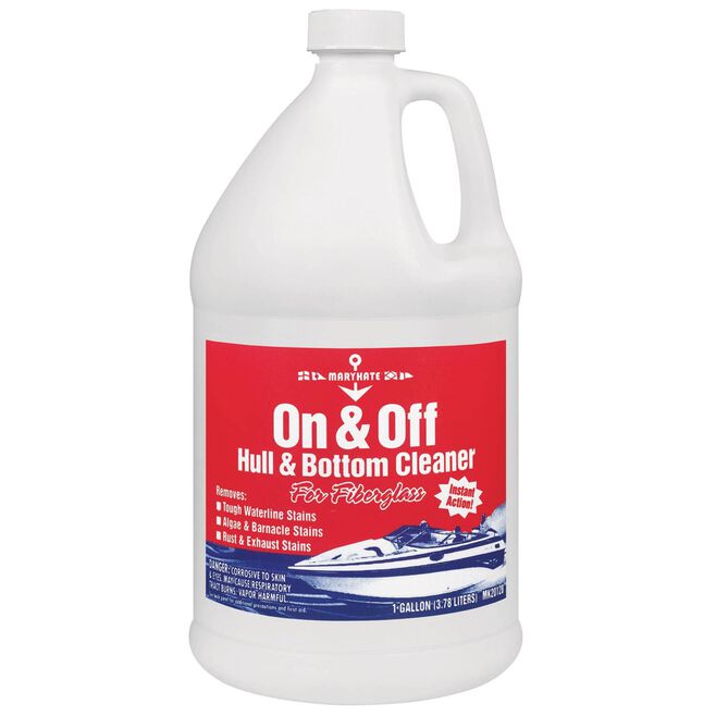 On and Off Hull and Bottom Cleaner for Fiberglass