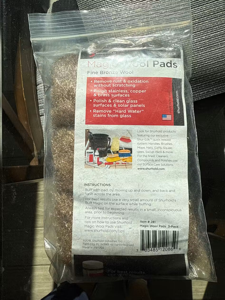 Shurhold Magic Wool Hand Pad - 3-Pack #281