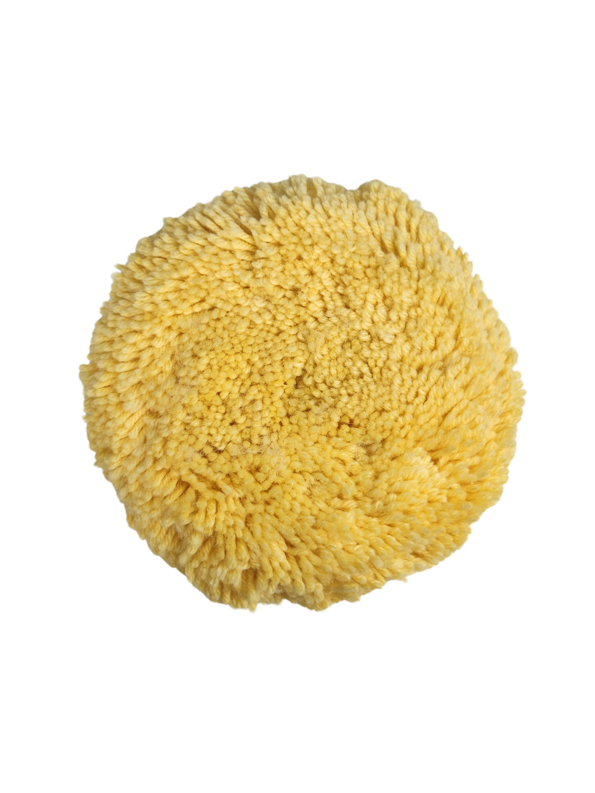 8” x 1.5” Hybrid Wool (80/20) - Cut & Polish Pad – Yellow – Hook & Loop – Professional Series