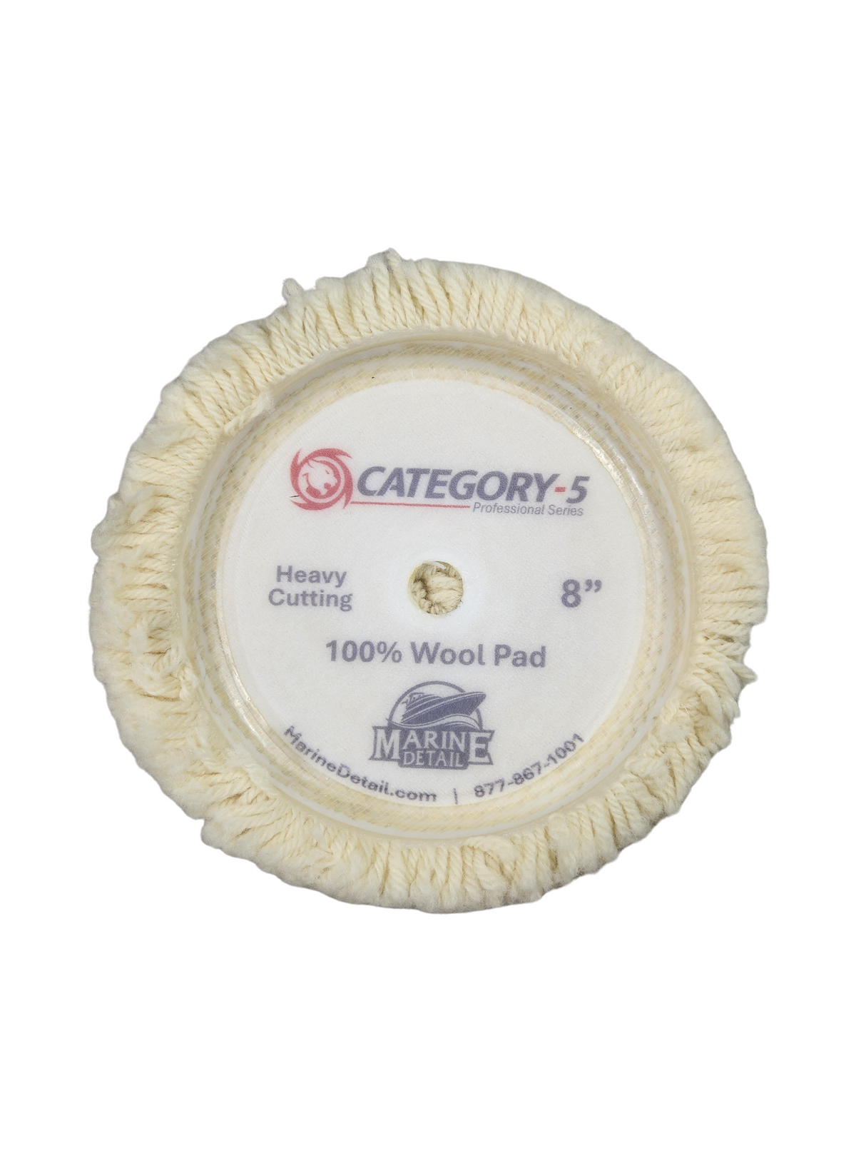 8” x 1.5” 100% Wool Single-Sided Cutting Pad – Hook & Loop - Professional Series