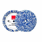 Twisted Natural Wool Polishing Pad â€“ 180mm - Blue/White