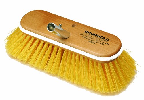 10-Inch Medium Deck Brush - Yellow