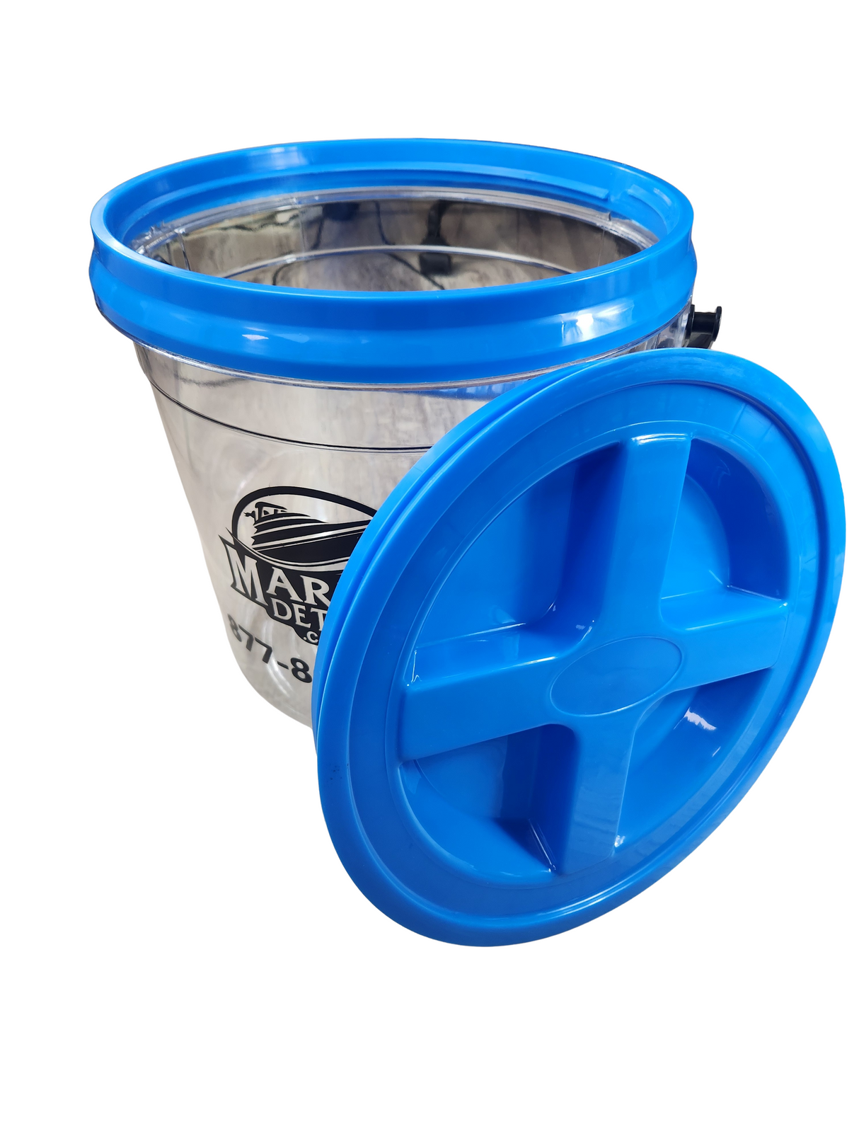 MarineDetail.com 4.75 Gal Wash Bucket – w/ Lid and Grit Guard (Professional Series)