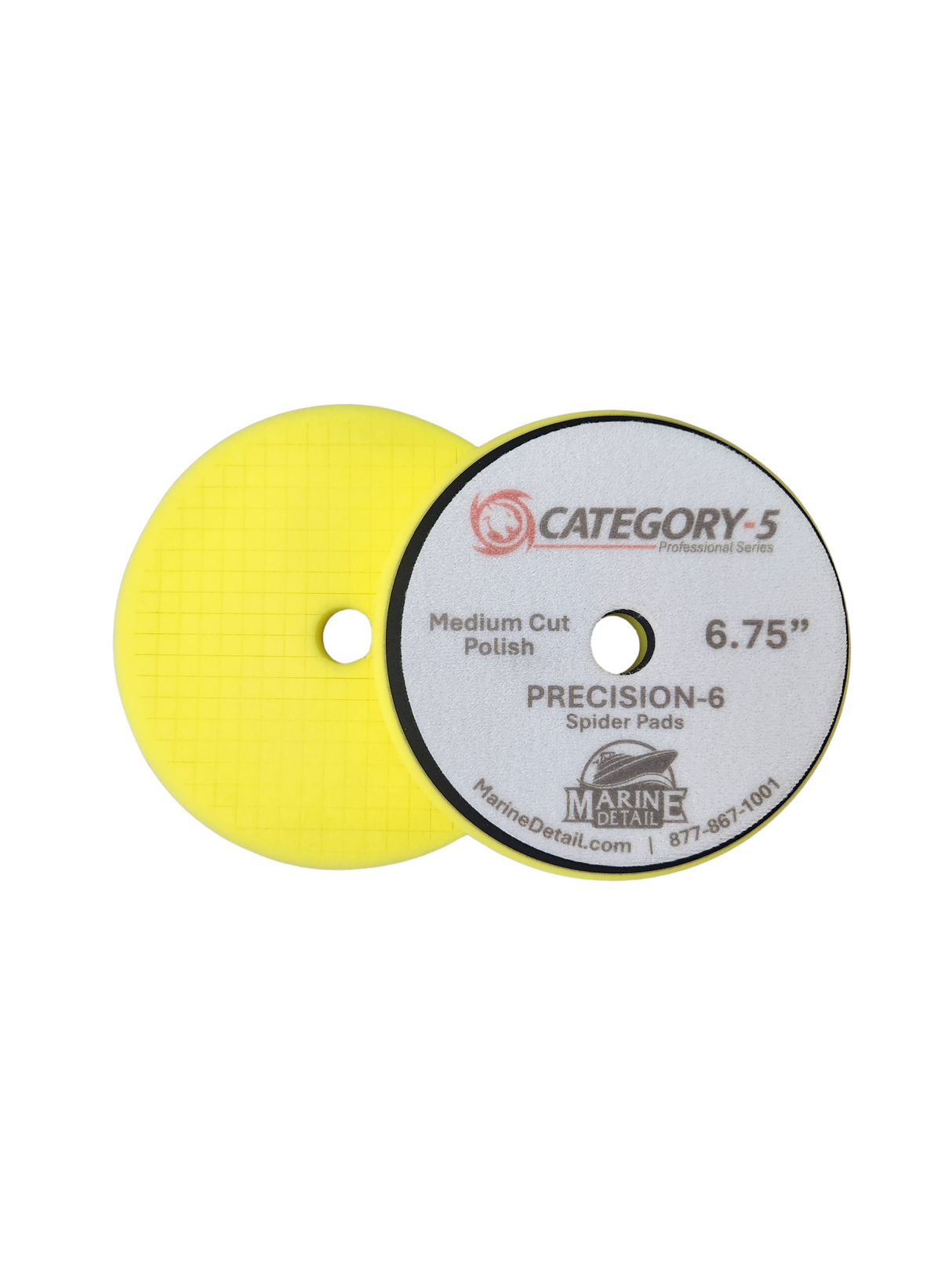 6.75" Precision-6 "Spider Pad" (Medium Cut / Polish) - Professional Series