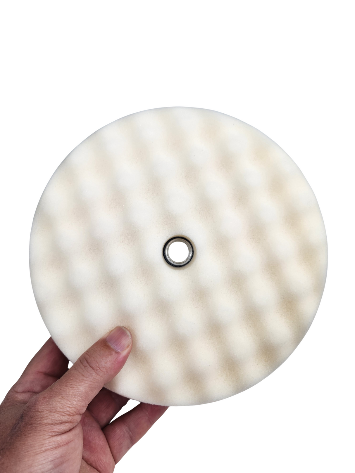 7.5" Double Sided Waffle Foam - Heavy Cut Pad – White - Professional Series