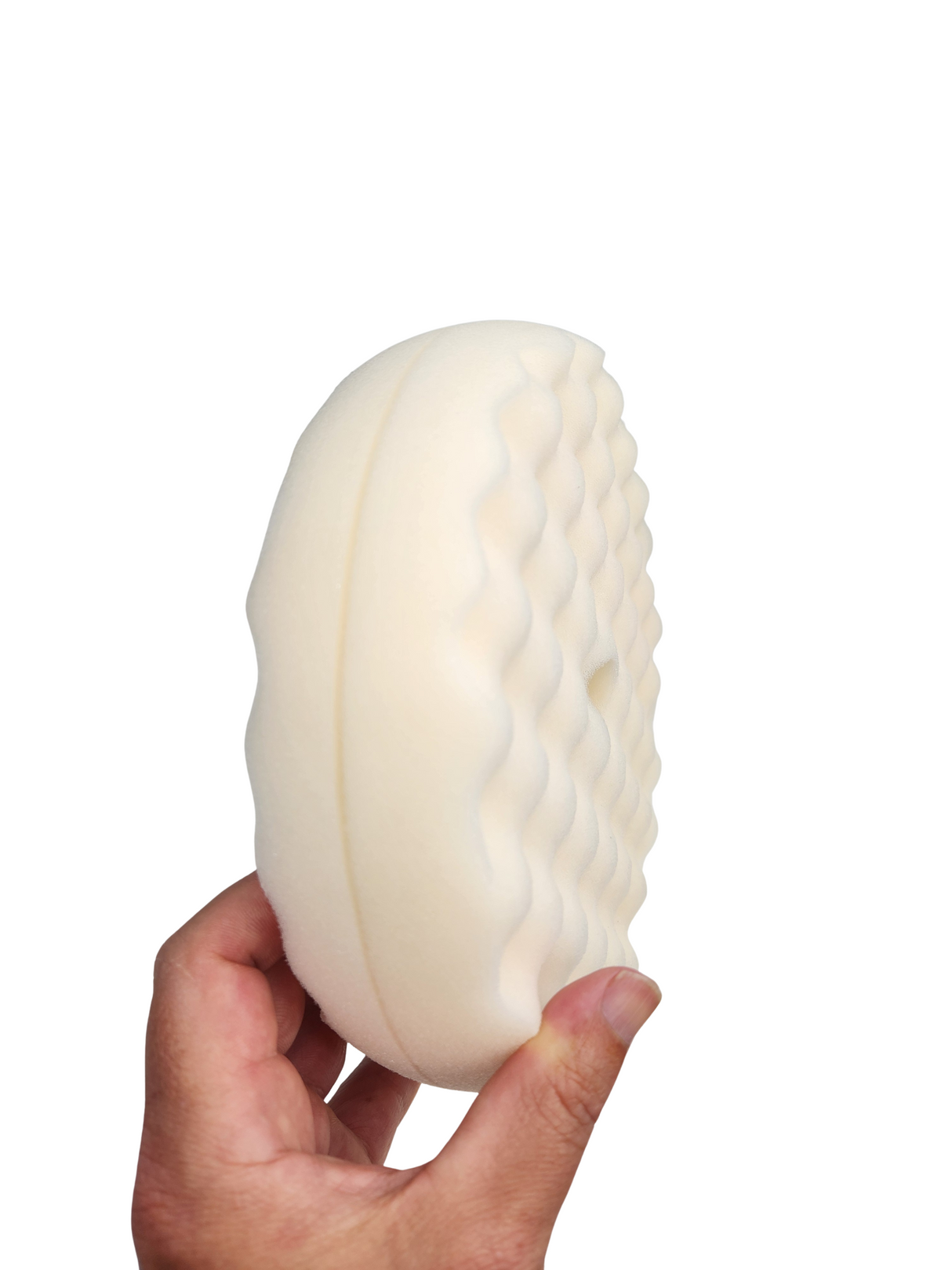 7.5" Double Sided Waffle Foam - Heavy Cut Pad – White - Professional Series