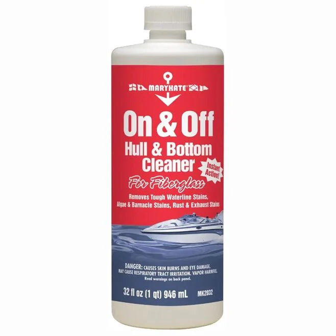 On and Off Hull and Bottom Cleaner for Fiberglass