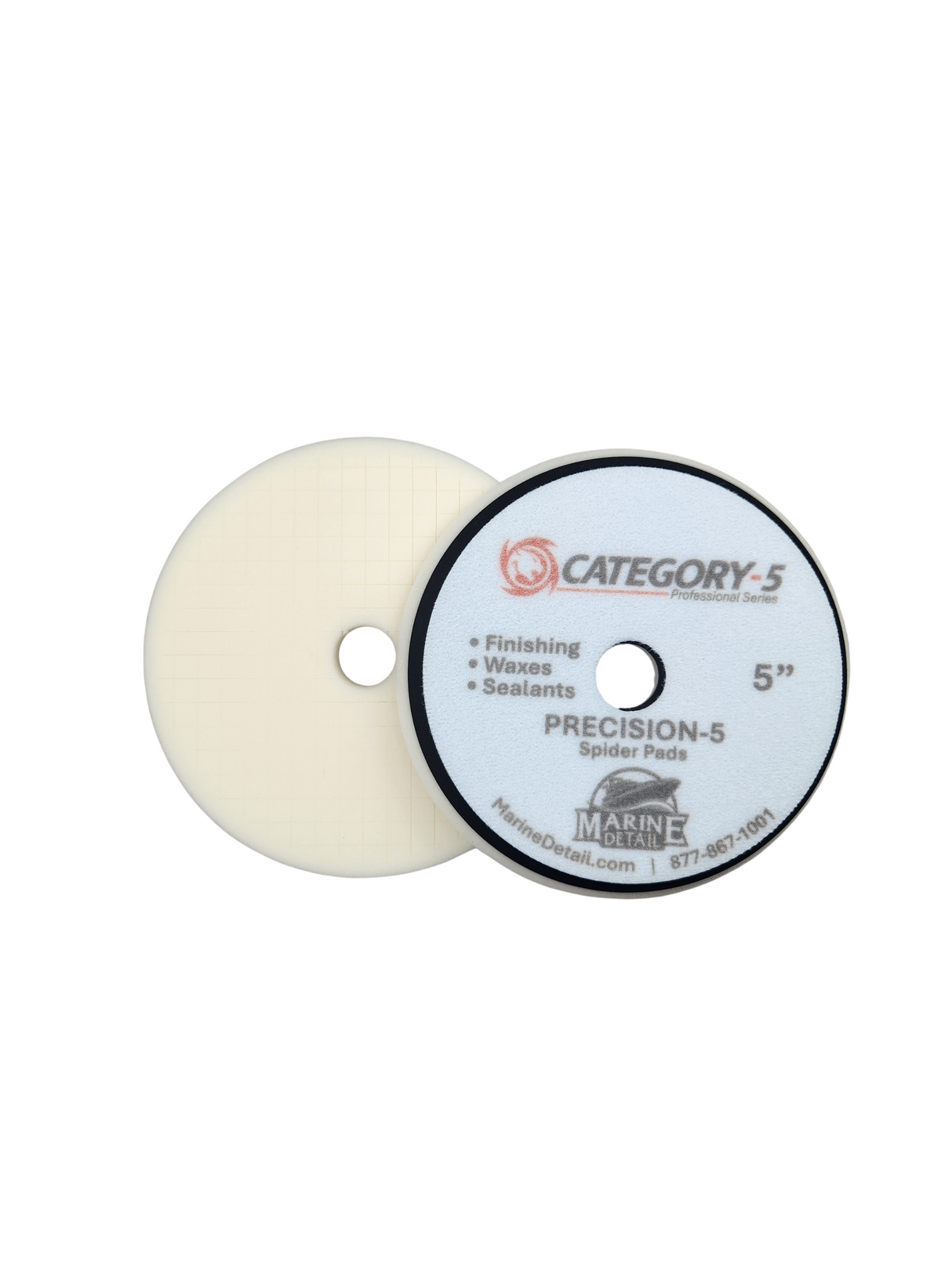 5" Precision-5 "Spider Pad" (Finishing Polish / Waxes / Sealants) - Professional Series
