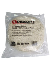 8” x 1.5” 50/50 Double-Sided Wool Pad — 100% Wool Heavy Cut / Hybrid Wool Cut & Polish (Professional Series)