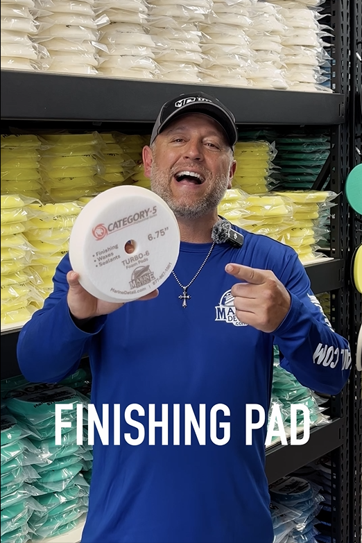 6.75" Turbo-6 Foam Pad (Finishing Polish / Waxes / Sealants) - Professional Series