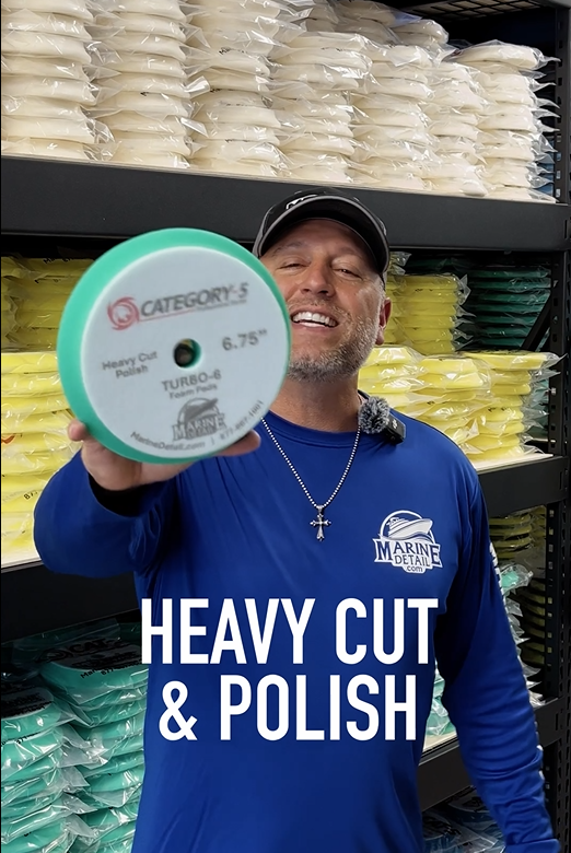 6.75" Turbo-6 Foam Pad (Heavy Cut / Polish) - Professional Series